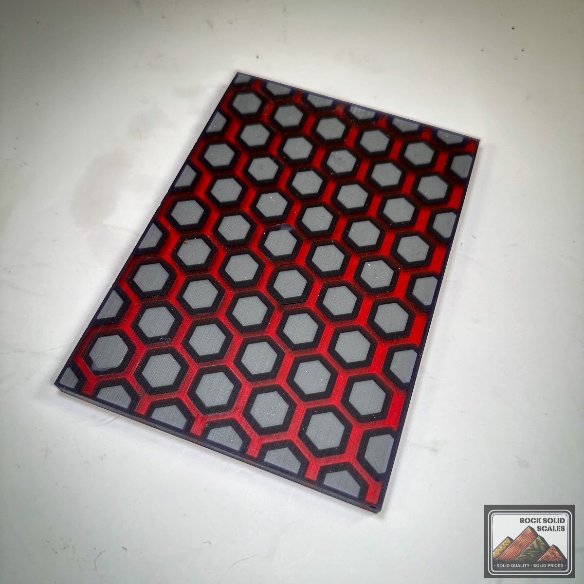 3D Hex - Grey/Trans Blue/Trans Red - RockSolid Scales -