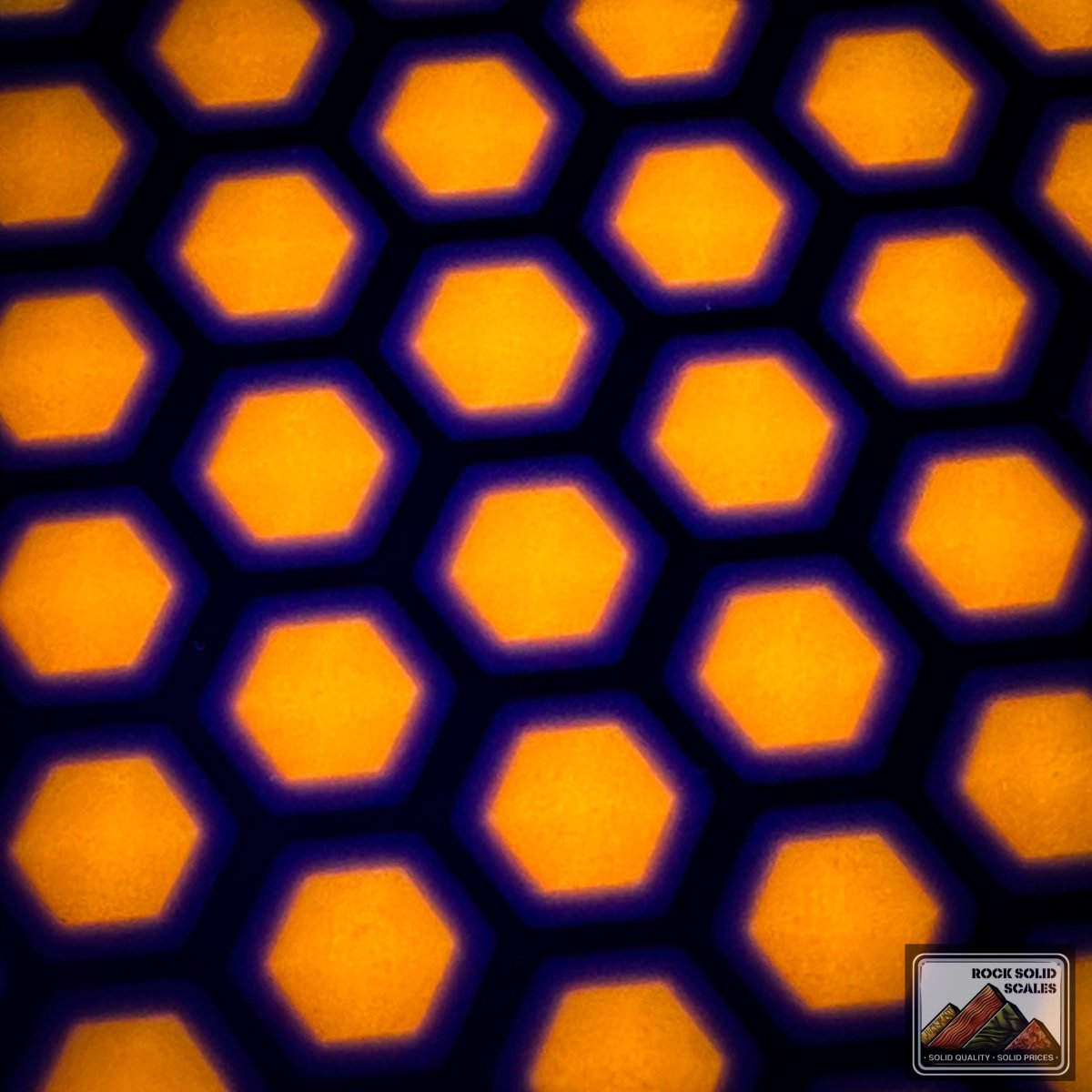 3D Hex - Orange/Black/Grey - RockSolid Scales -