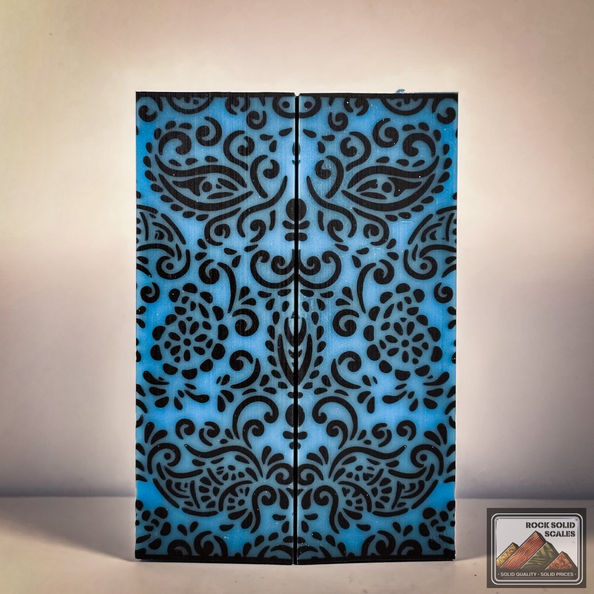 3D Paisley - Powder Blue - RockSolid Scales -