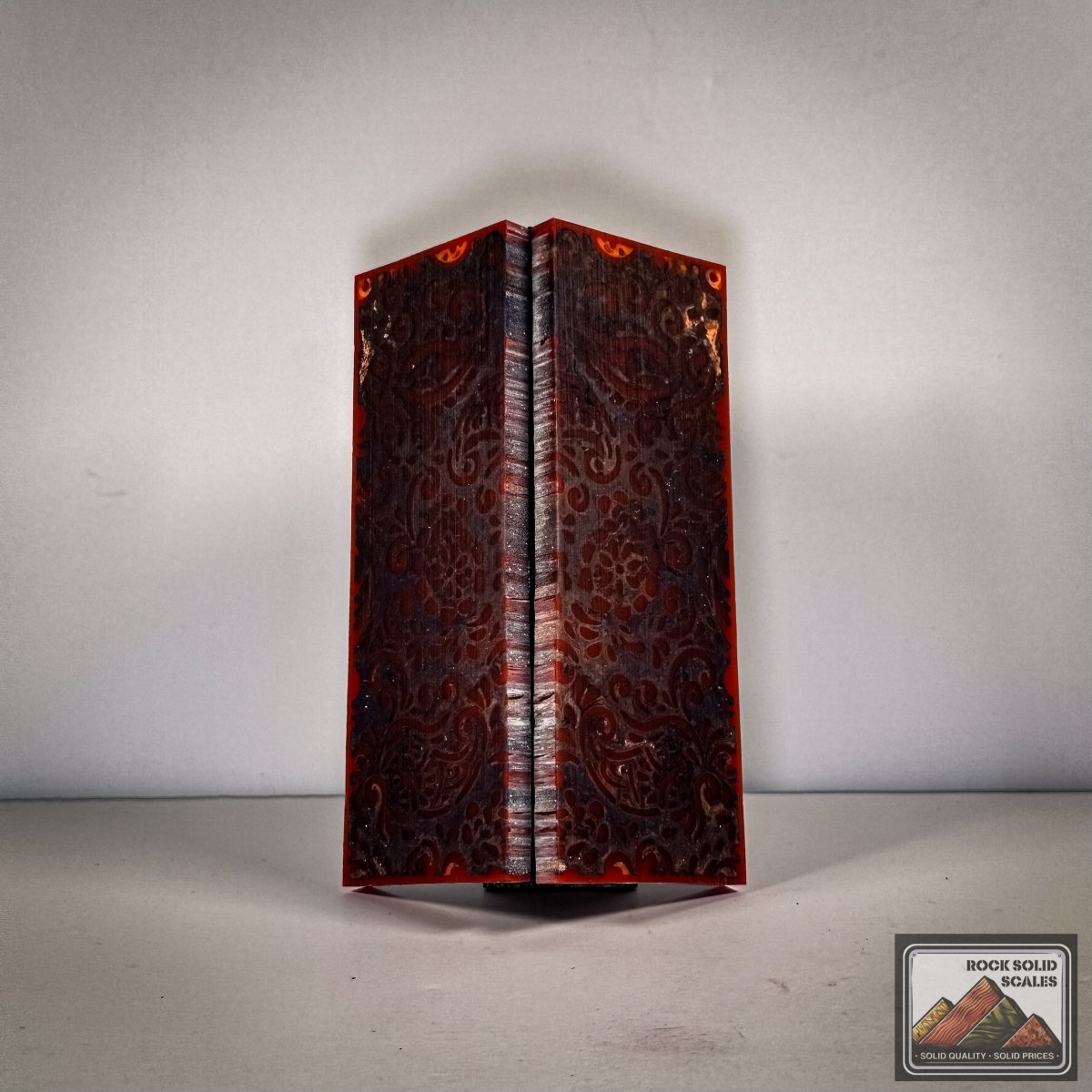 3D Paisley - Purple/Orange Swirl and Red - Bargain Bin - RockSolid Scales -