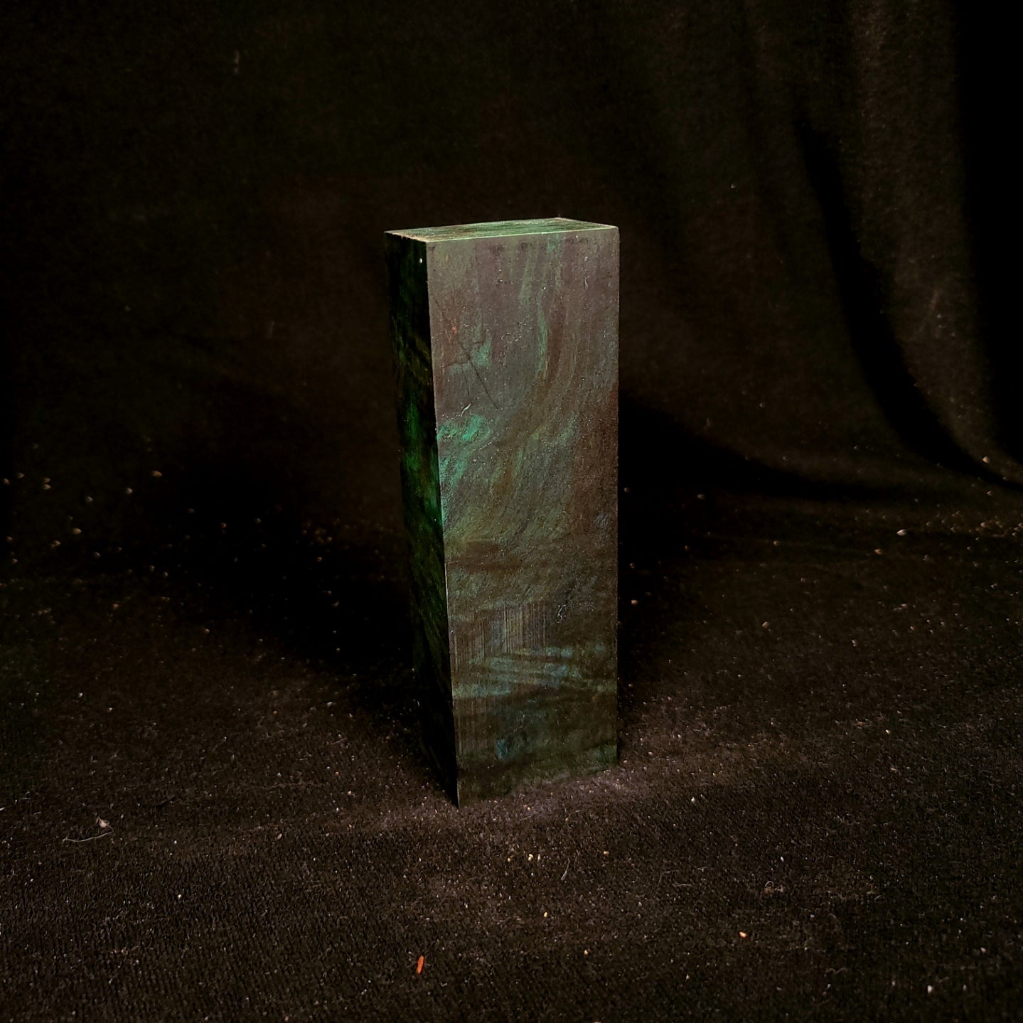 #574 Spalted Maple Burl - Blue & Green - RockSolid Scales -
