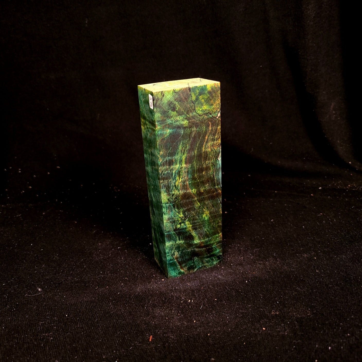 #575 Spalted Maple Burl - Teal and Lime - RockSolid Scales -