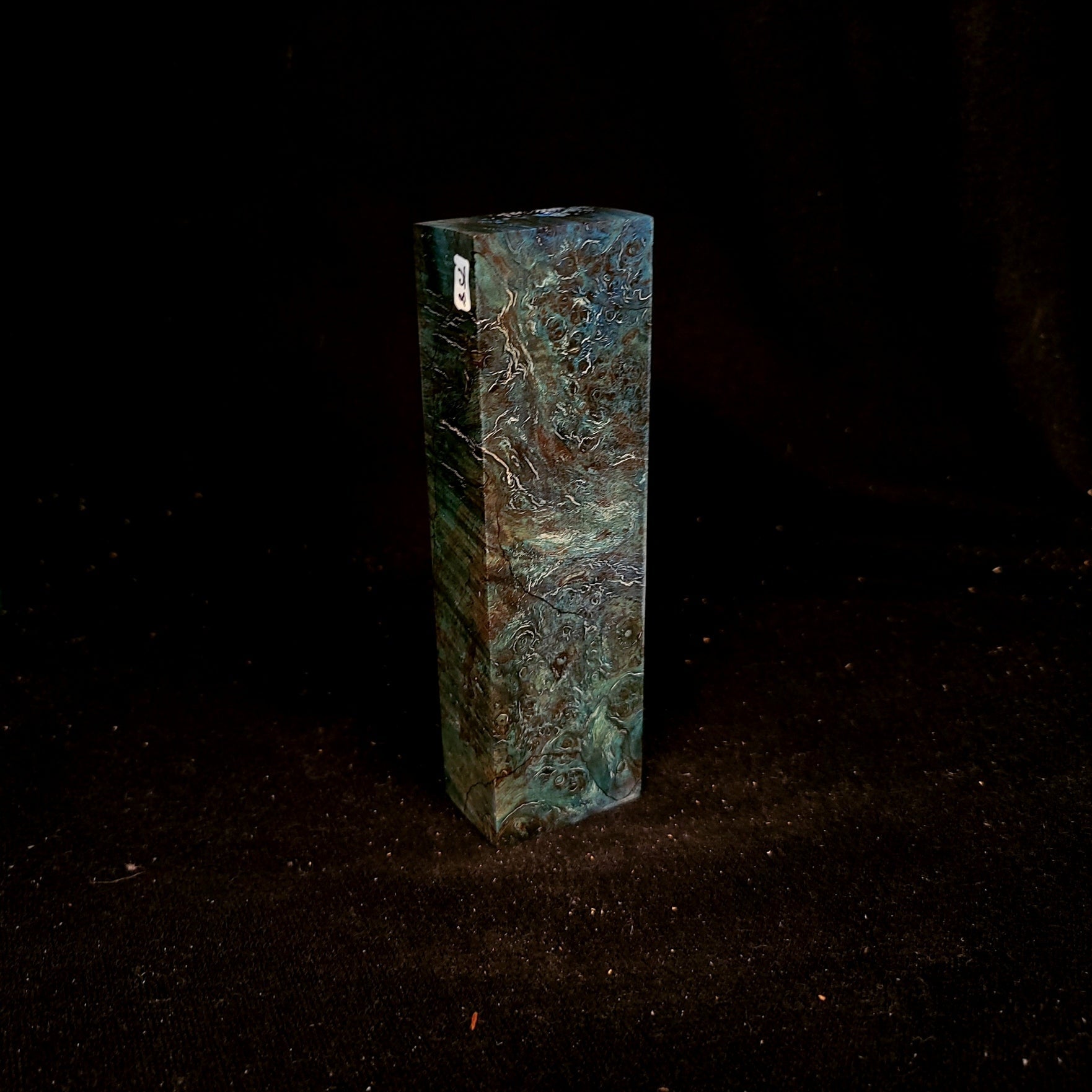 #758 Turquoise Spalted Maple Burl - RockSolid Scales -