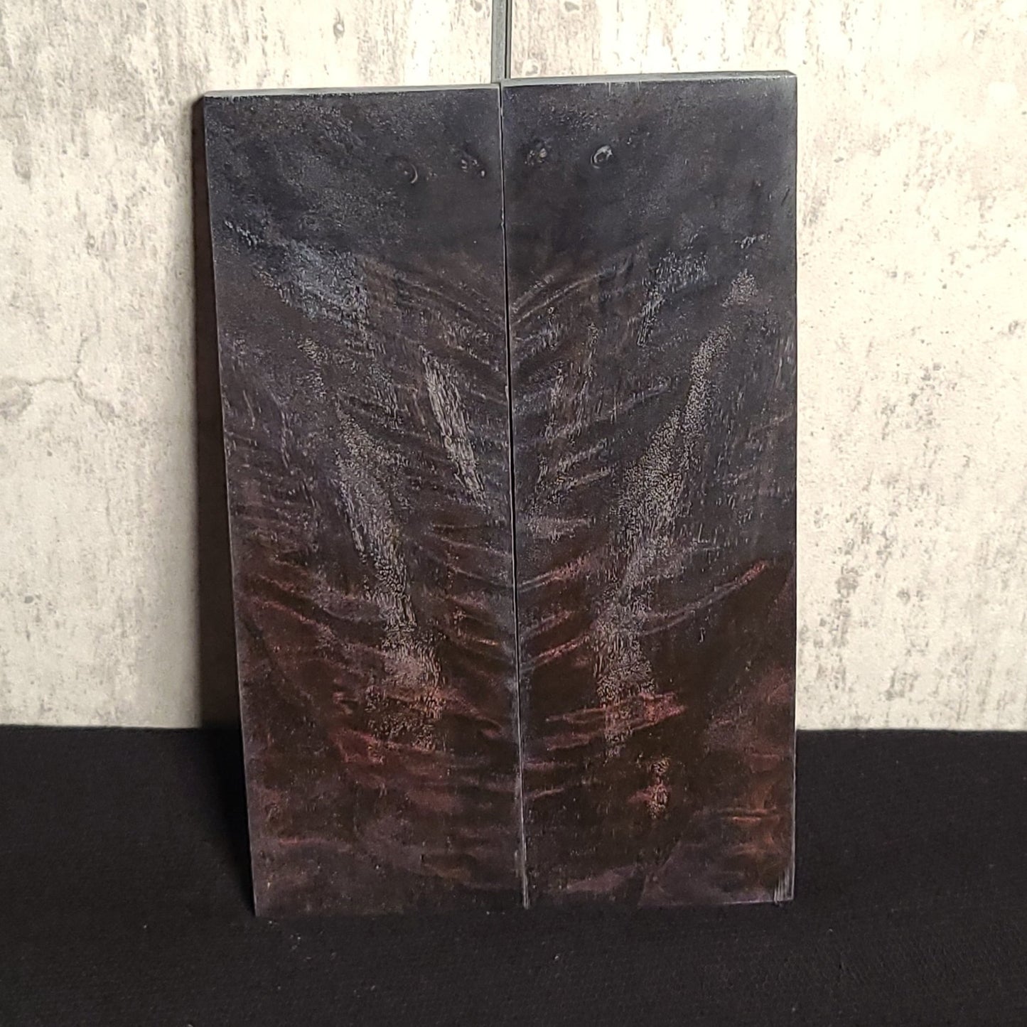 #776 Sinister Multi-Dye Red, White, and Black Angelstep Quilted Maple - RockSolid Scales -