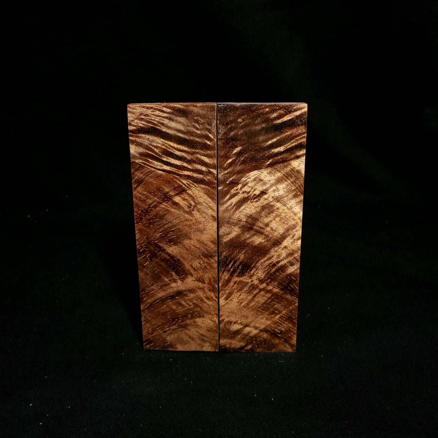 #791 - Curly Koa Crotch - K&G Stabilized - RockSolid Scales -