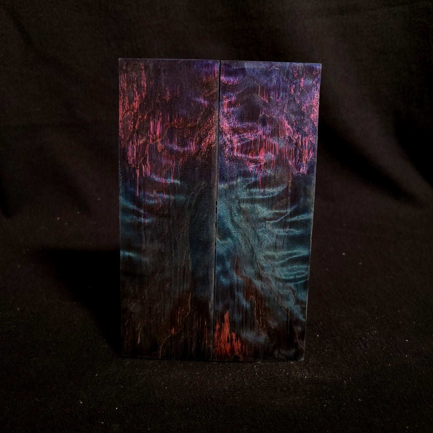 #839 - Triple Dyed Angelstep Quilted Maple - Blue/Pink/Purple - RockSolid Scales -