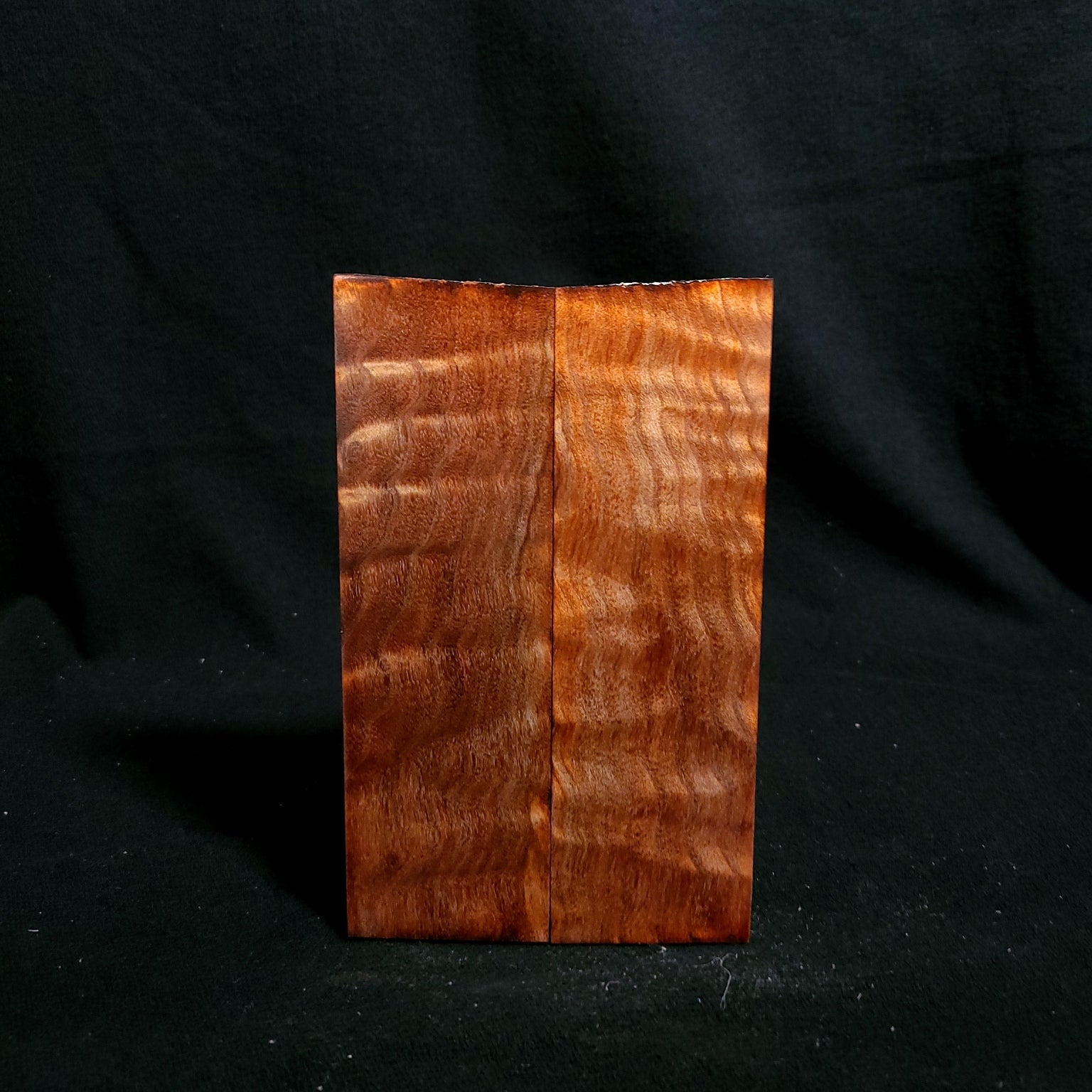 #865 - Orange Quilted Maple - K&G Stabilized - RockSolid Scales -