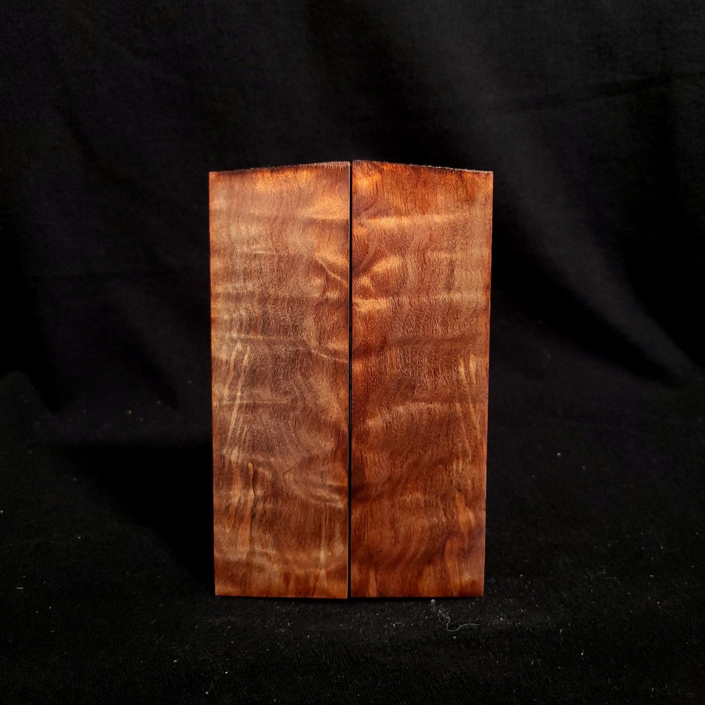 #874 - Orange Quilted Maple - K&G Stabilized - RockSolid Scales -