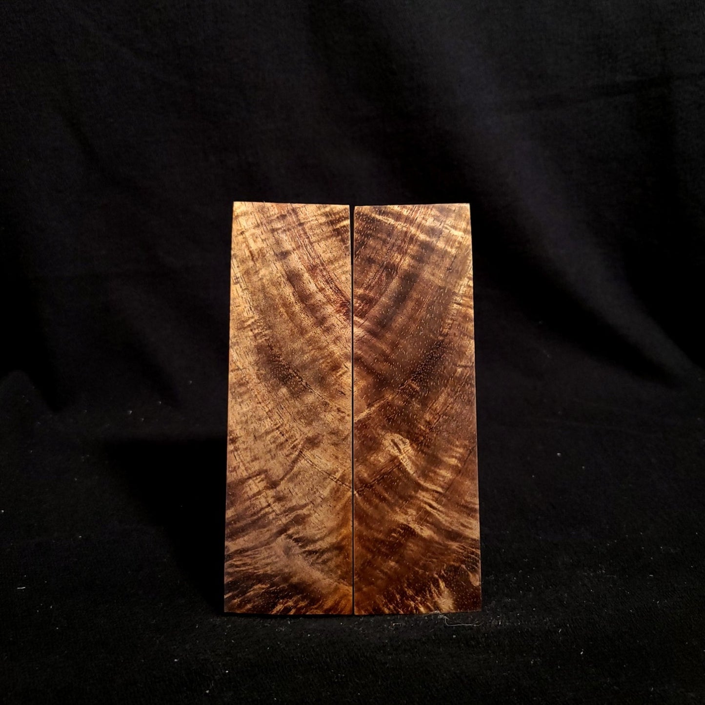 #884 - Curly Feather Koa - K&G Stabilized - RockSolid Scales -