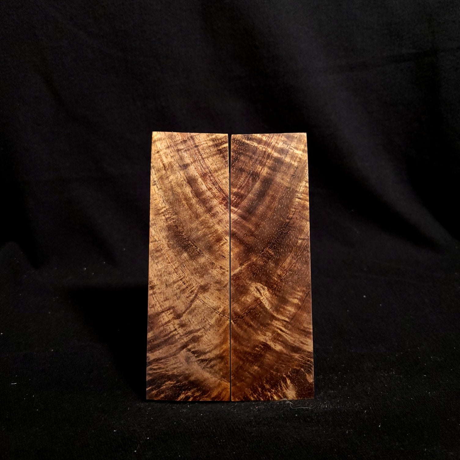 #884 - Curly Feather Koa - K&G Stabilized - RockSolid Scales -