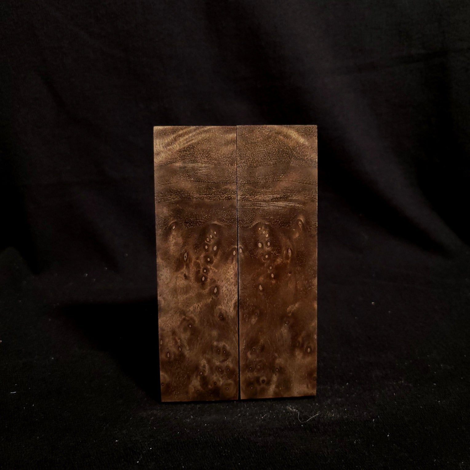 #885 - Claro Walnut Burl - K&G Stabilized - RockSolid Scales -