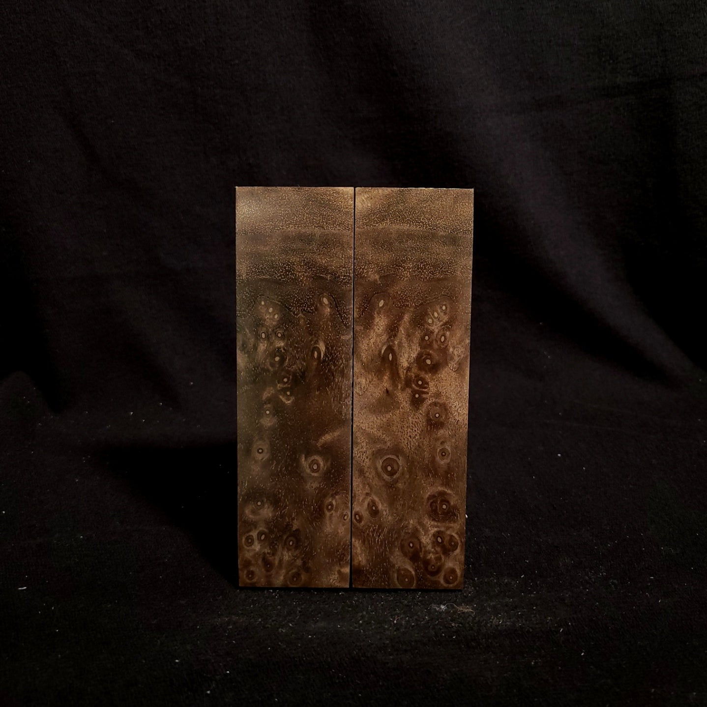 #889 - Claro Walnut Burl - K&G Stabilized - RockSolid Scales -