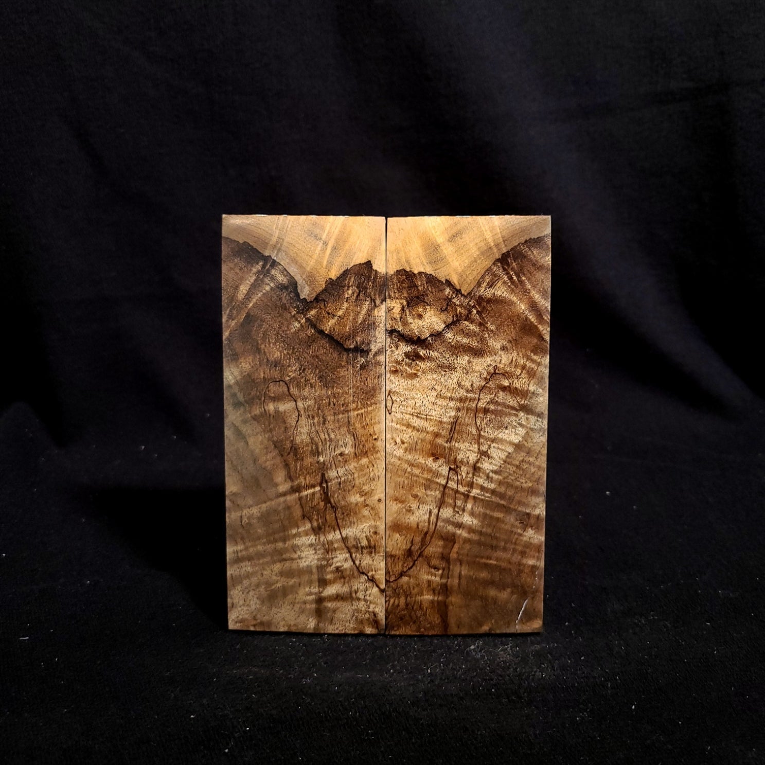 896 - Spalted Curly Myrtle - K&G Stabilized - RockSolid Scales -