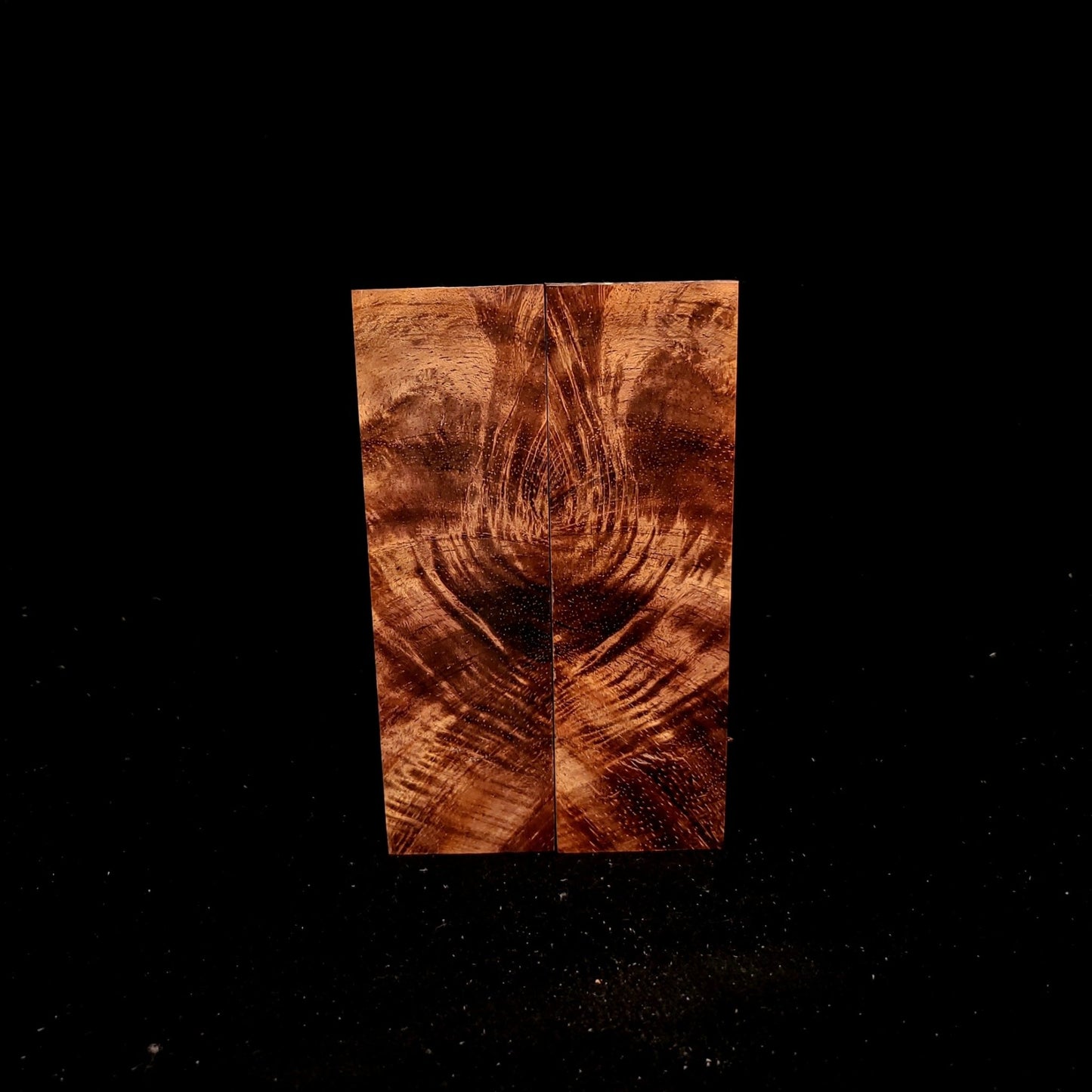 #930 Curly Koa Crotch - K&G Stabilized - RockSolid Scales -