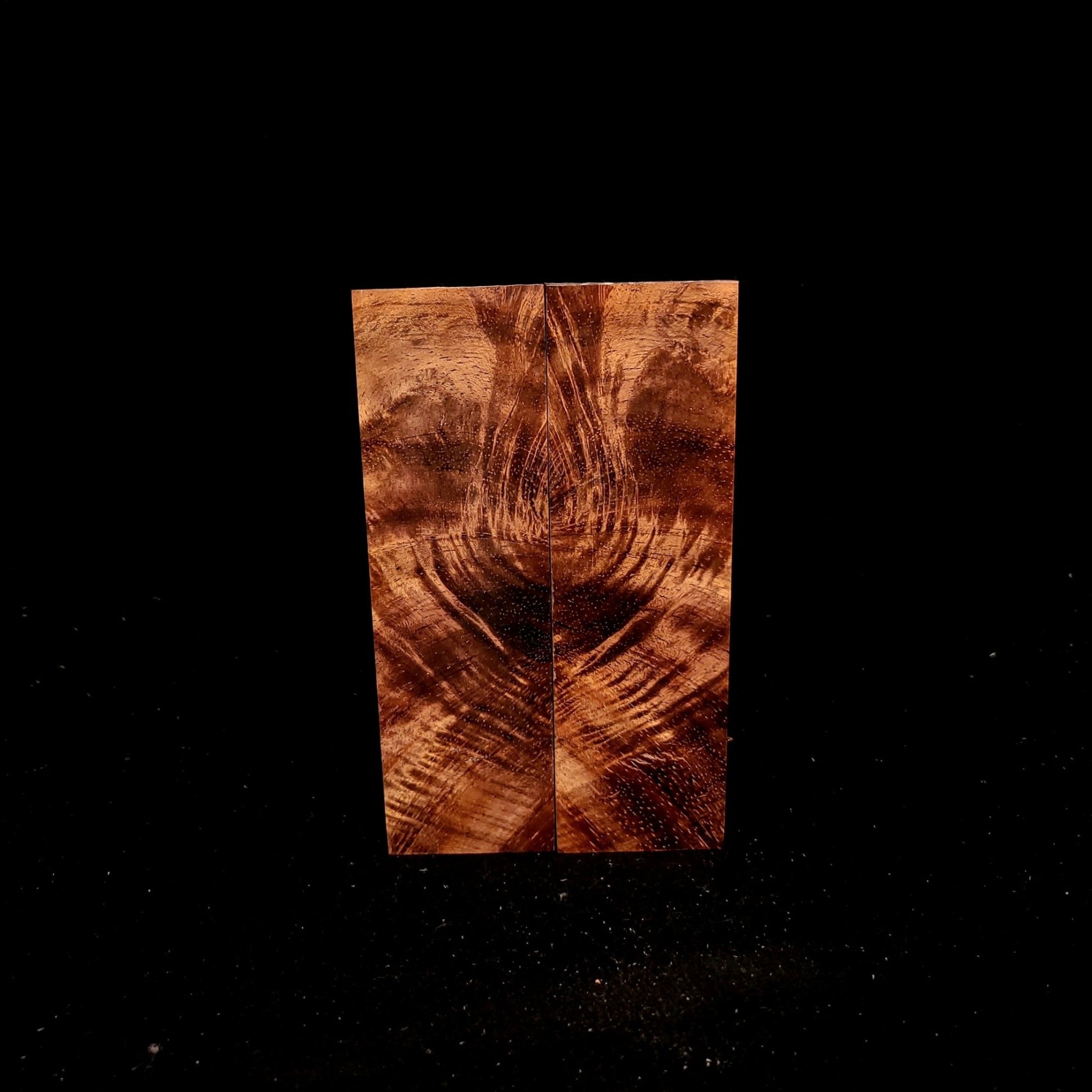 #930 Curly Koa Crotch - K&G Stabilized - RockSolid Scales -