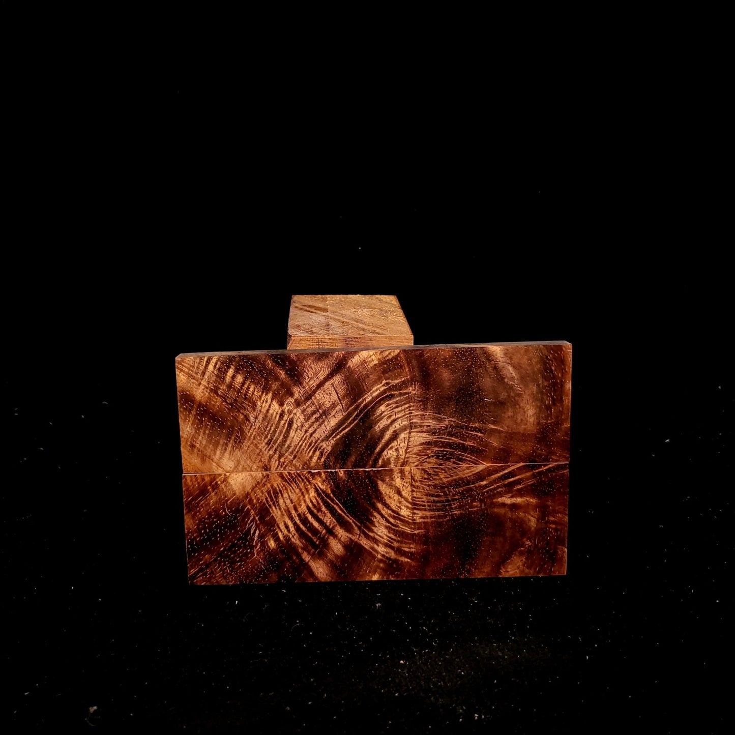 #930 Curly Koa Crotch - K&G Stabilized - RockSolid Scales -