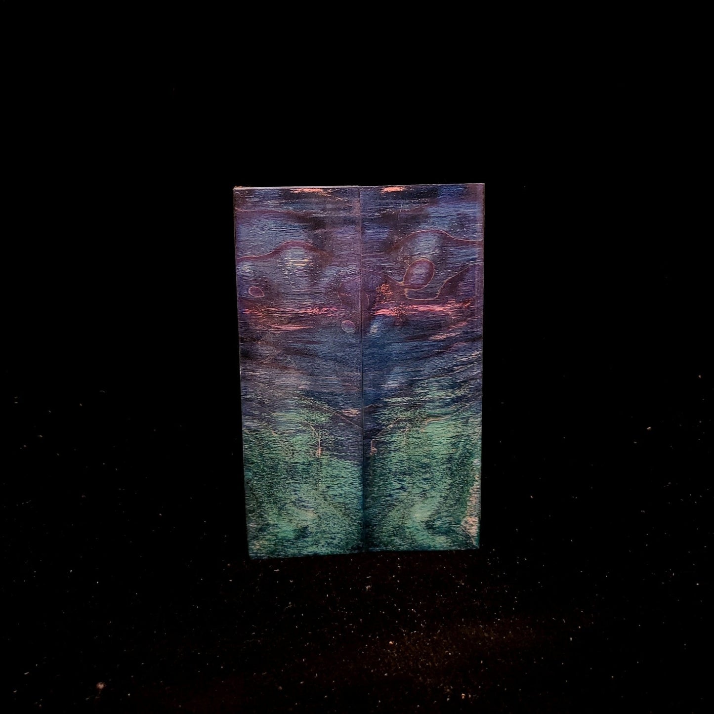 #931 Triple Dye Angelstep Quilted Maple - Tru-Blu, Teal, Pink - RockSolid Scales -