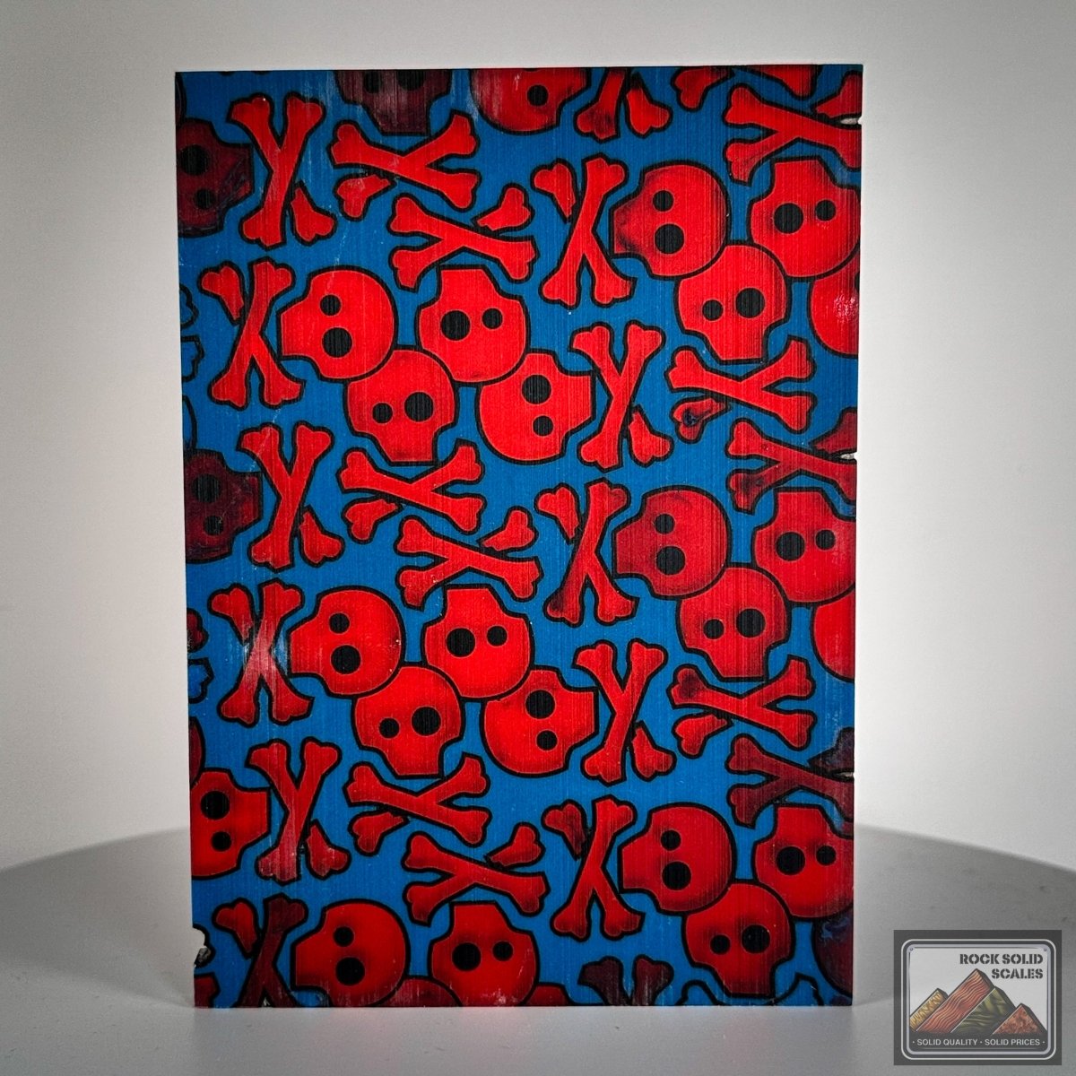 Blue and Translucent Red Skully™ Panel - RockSolid Scales -