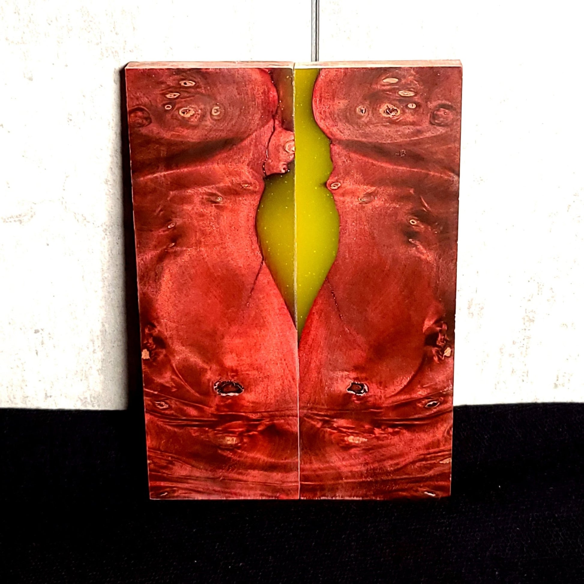 #HS7 Buckeye Burl and Thermochromic Resin Hybrid Scales - RockSolid Scales -