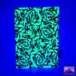 Lime and Red Glitter Fish Skully™ Panel - RockSolid Scales -