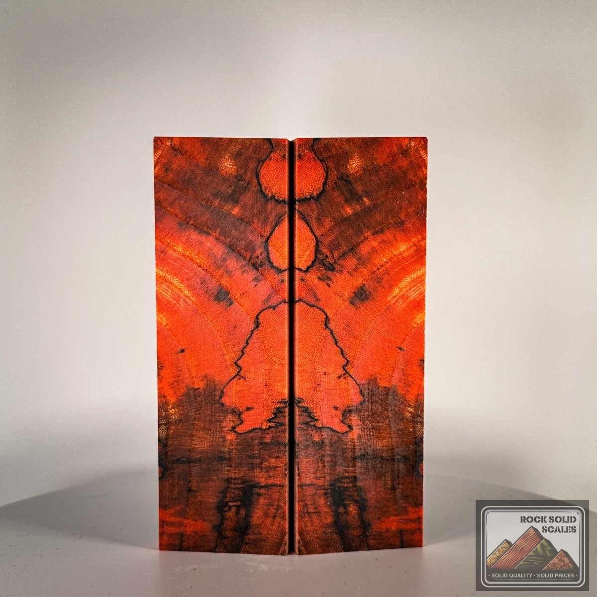 Mandarin Orange Spalted Hackberry - RockSolid Scales -