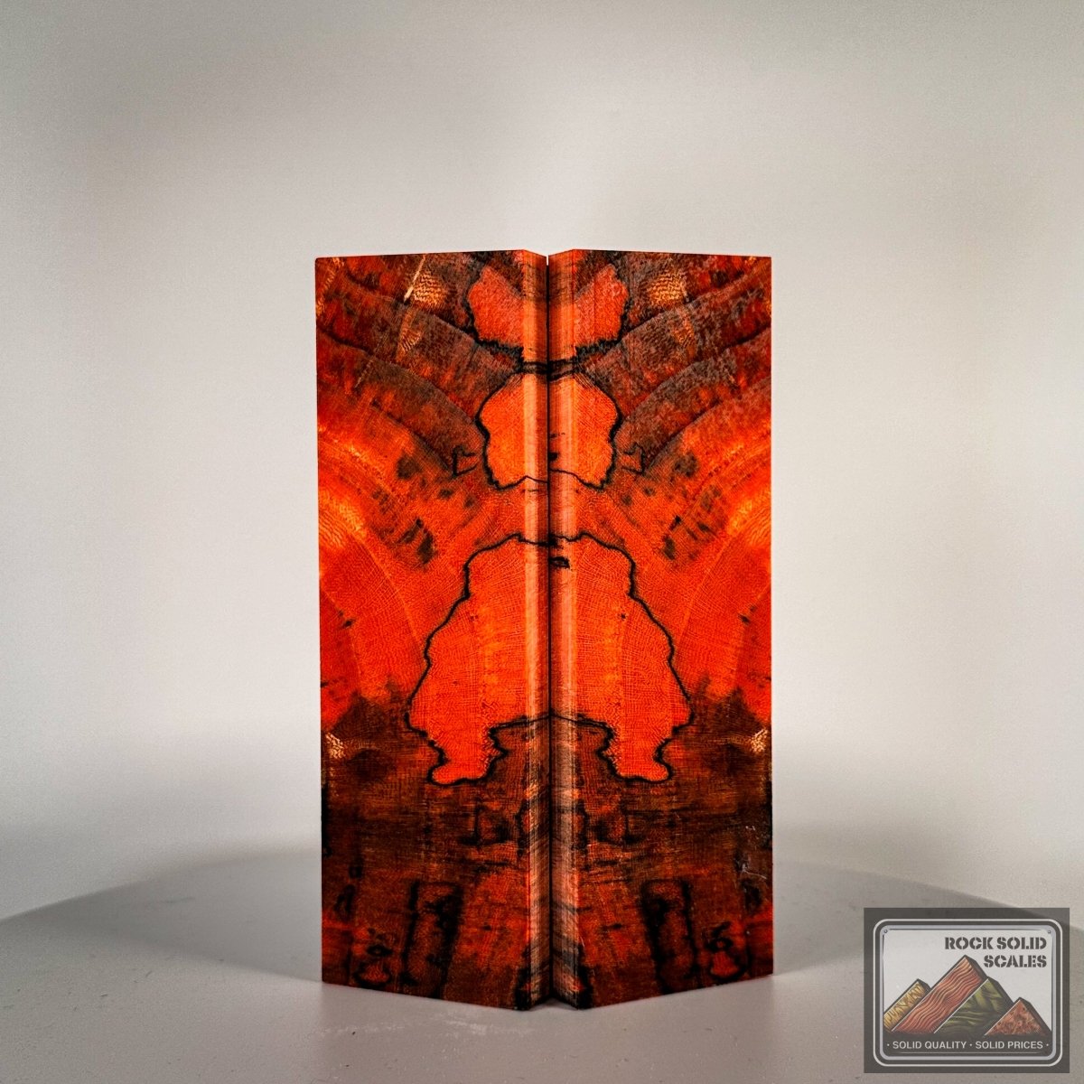 Mandarin Orange Spalted Hackberry - RockSolid Scales -