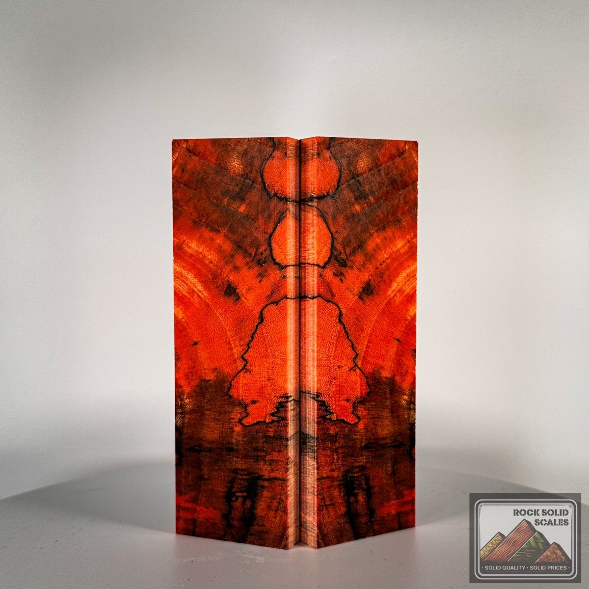 Mandarin Orange Spalted Hackberry - RockSolid Scales -