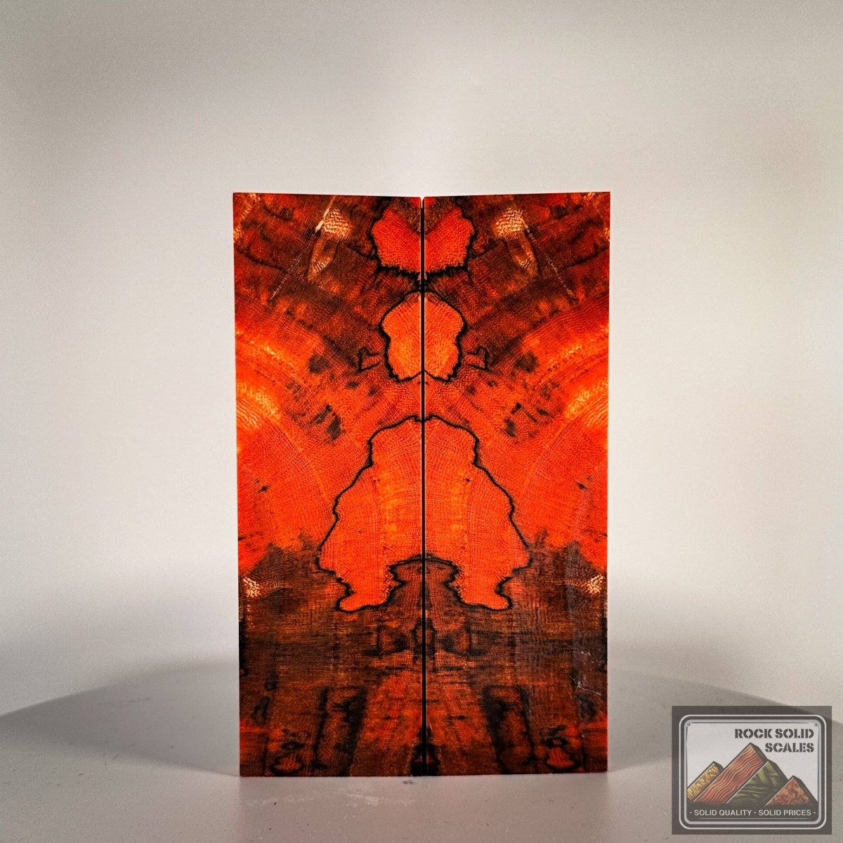 Mandarin Orange Spalted Hackberry - RockSolid Scales -
