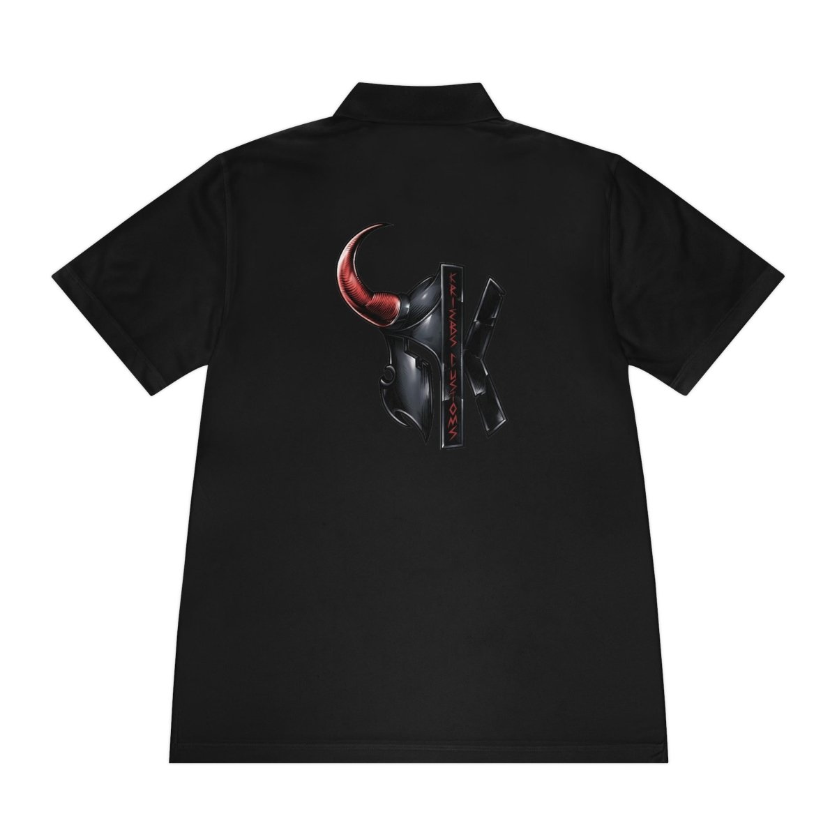 Men's Sport Polo Shirt - RockSolid Scales - Black
