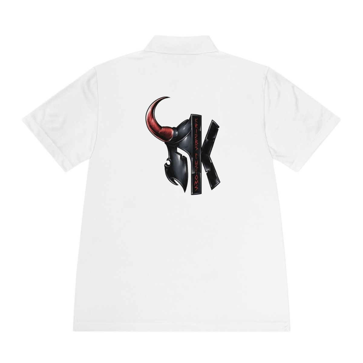Men's Sport Polo Shirt - RockSolid Scales - White