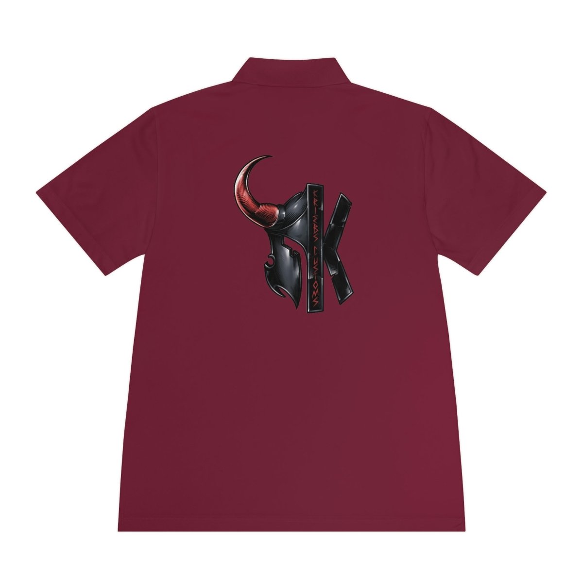 Men's Sport Polo Shirt - RockSolid Scales - Maroon