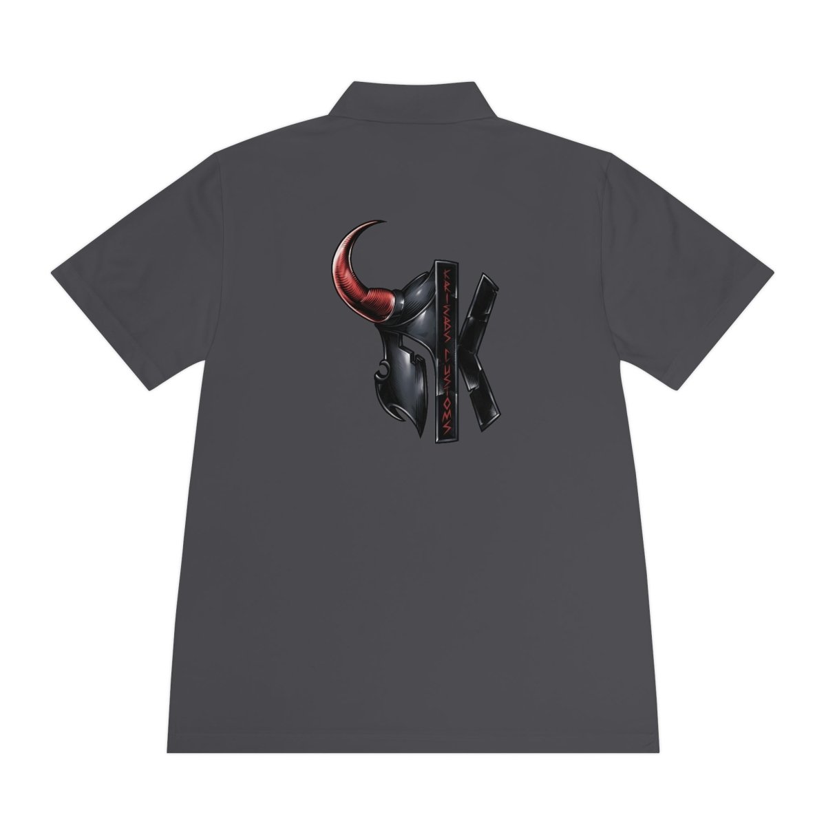 Men's Sport Polo Shirt - RockSolid Scales - Iron Grey