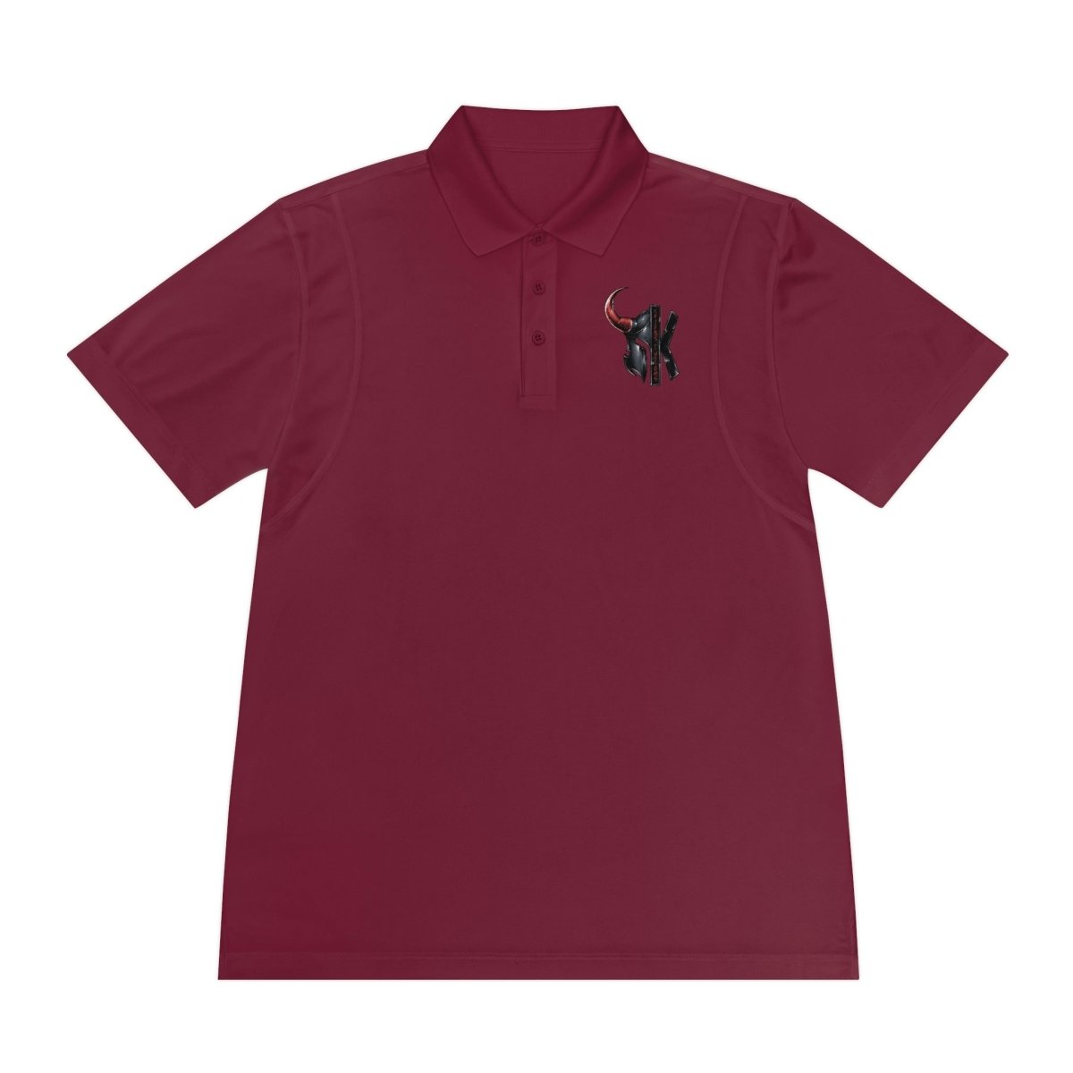 Men's Sport Polo Shirt - RockSolid Scales - Maroon
