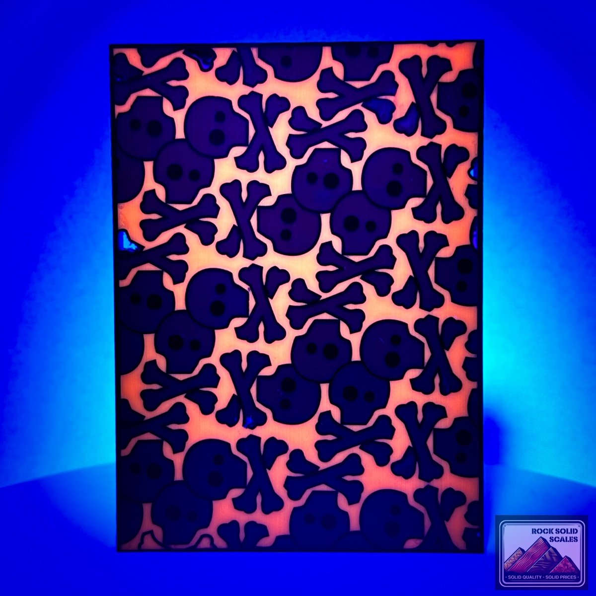 Purple and Orange Skully™ Panel - RockSolid Scales -