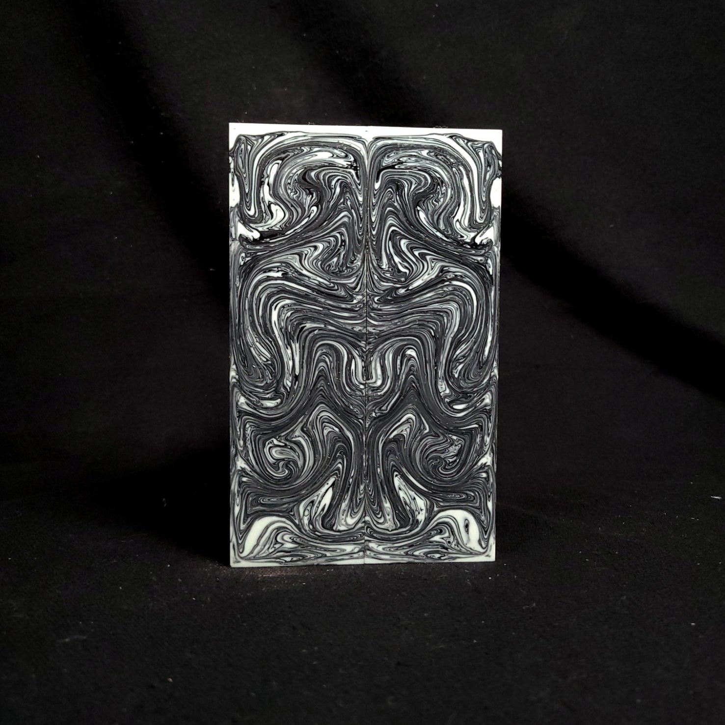 R41 - Classic Black and White Swirl Resin Scales - RockSolid Scales -