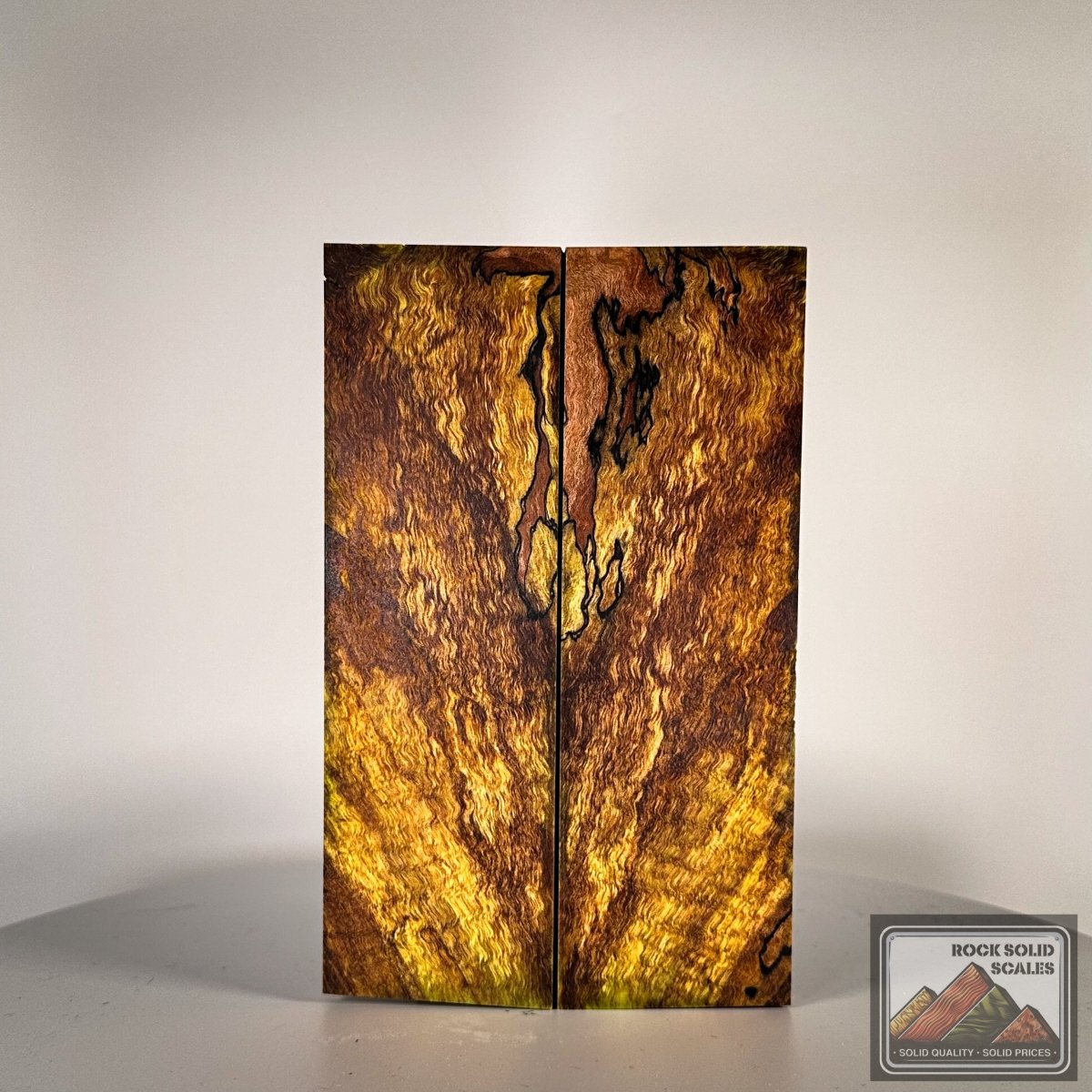 Spring Green Spalted Curly Maple - RockSolid Scales – Grip-Tec™