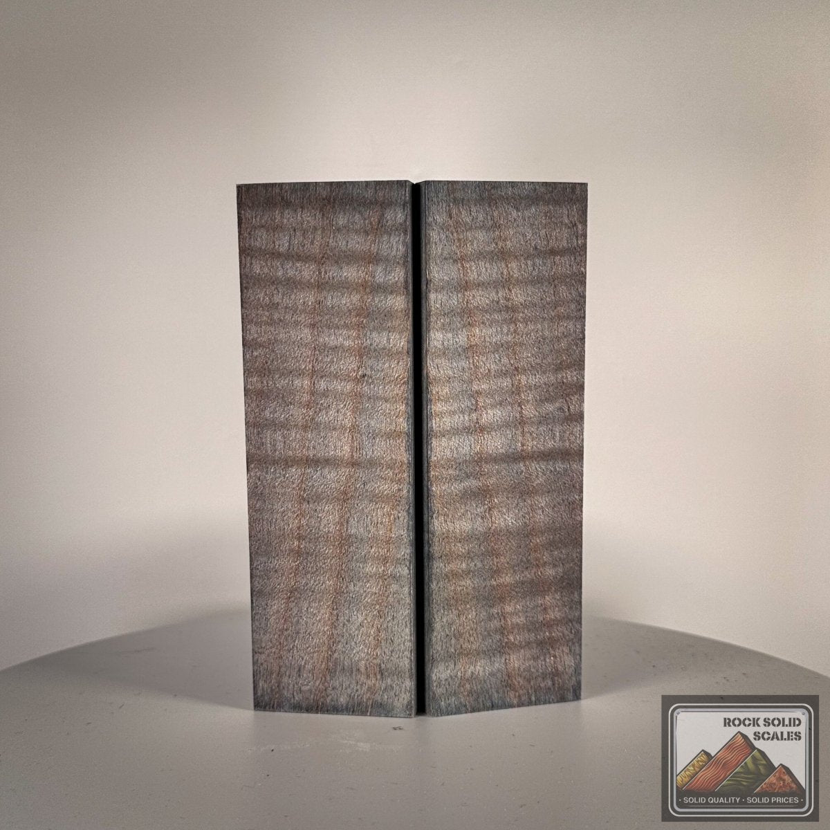 Steel Blue Curly Maple - RockSolid Scales -