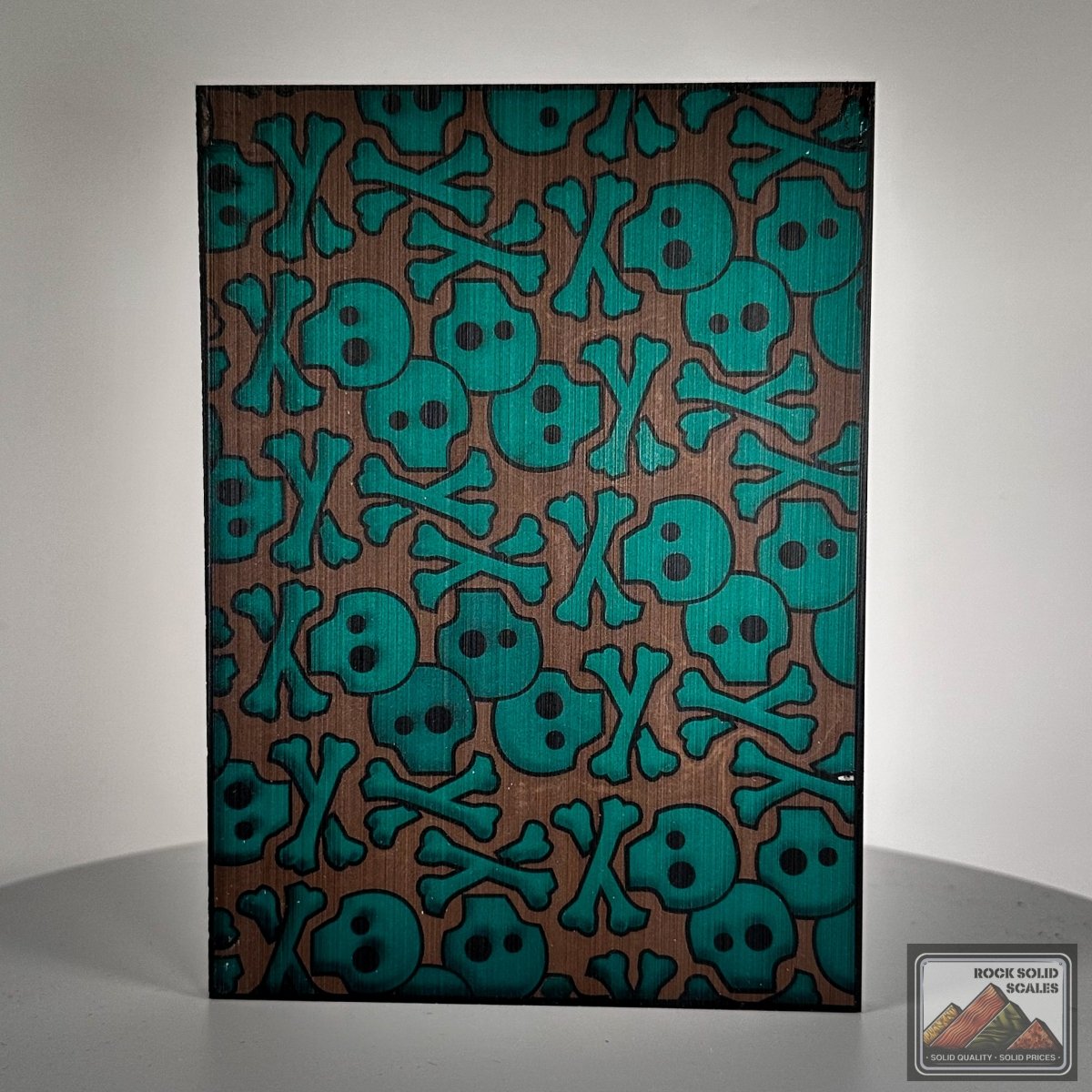 Translucent Blue/Green and Brown Skully™ Panel - RockSolid Scales -